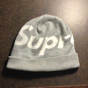 FW19 Grey Supreme Beanie